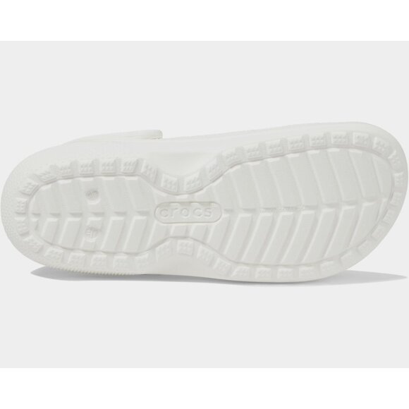 NEW Crocs Size Mens 7/Womens 9 Unisex Classic Lined Clog - White/Grey - Picture 5 of 5